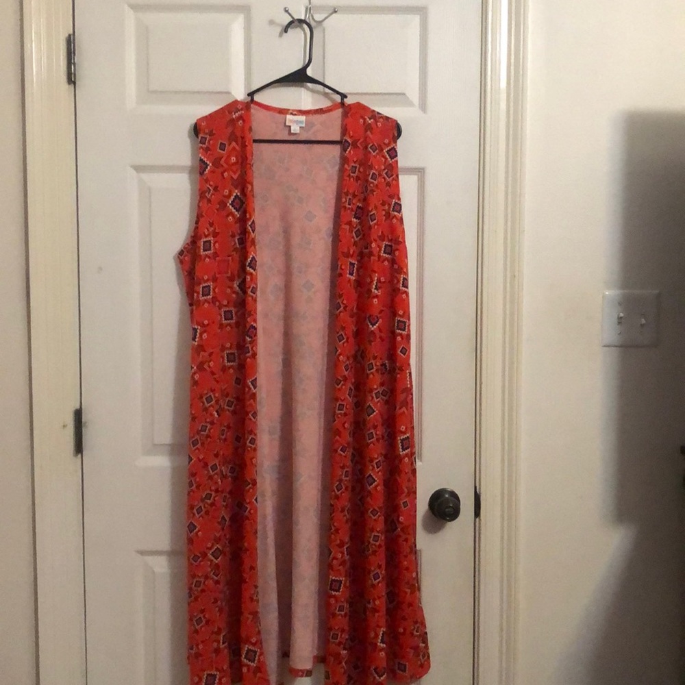 LulaRoe sleeveless sweater cardigan